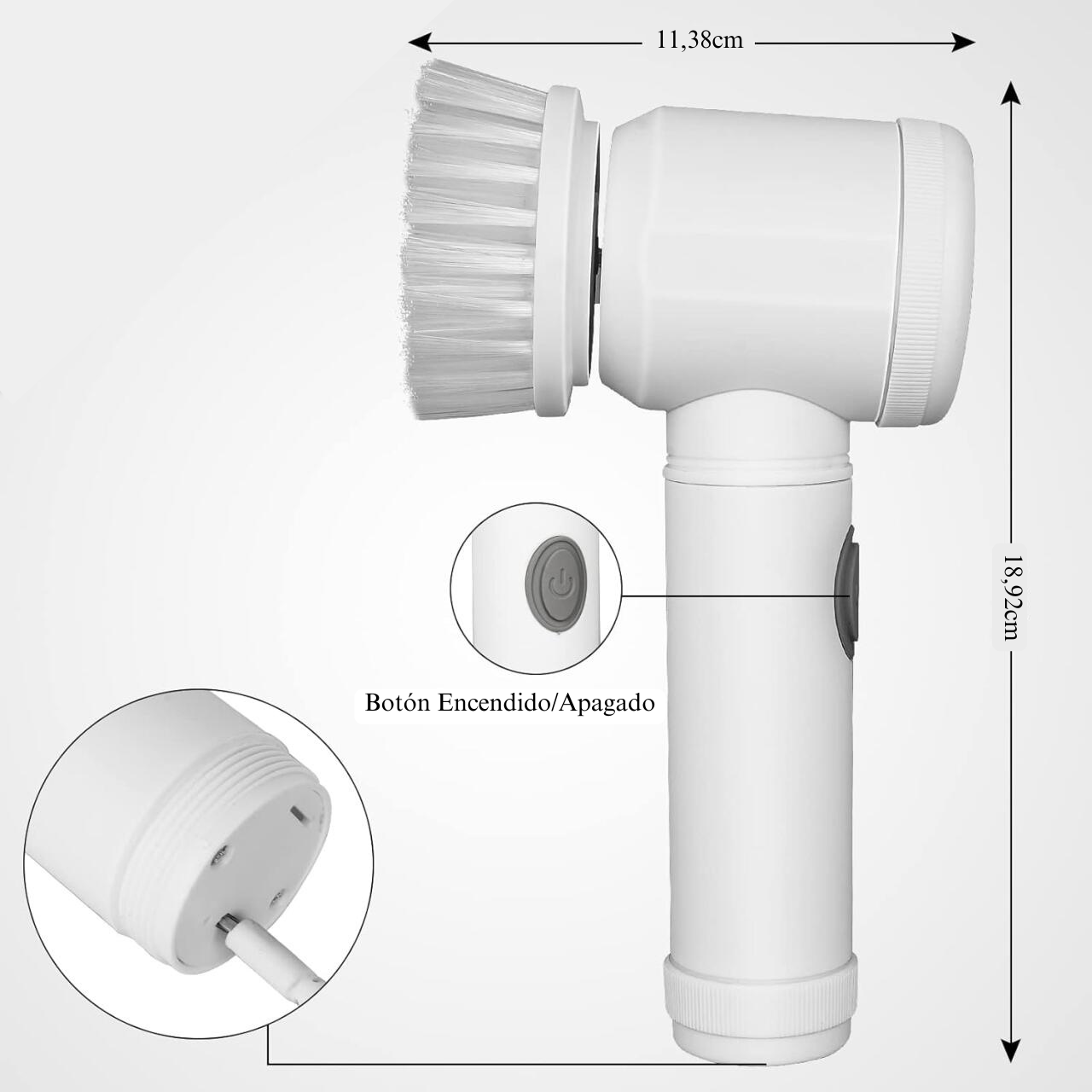 Cepillo eléctrico multiusos