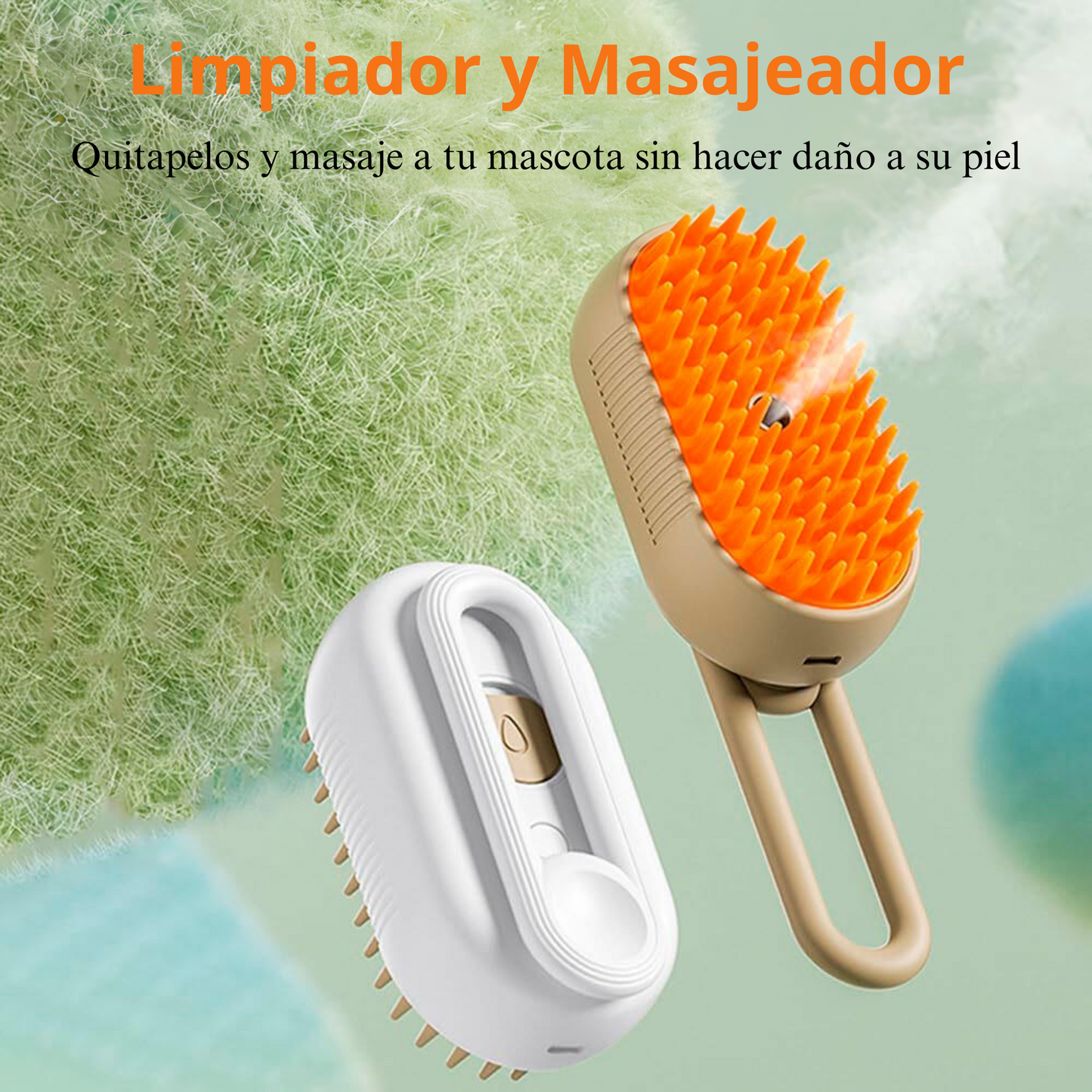 Cepillo de Vapor Para Mascotas