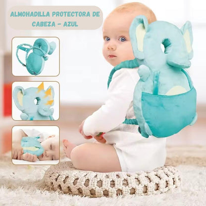 Almohadilla anticaída elefante para bebe